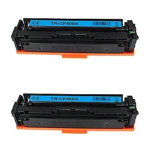 Huismerk 2x HP 201A (CF400A) toner zwart