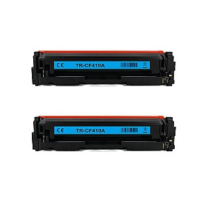 Huismerk 2x HP 410A (CF410A) toner zwart