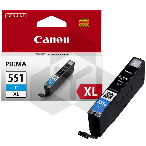 Canon CLI-551C XL inktcartridge cyaan hoge capaciteit (origineel)