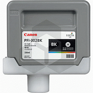 Canon PFI-302BK inktcartridge zwart (origineel)