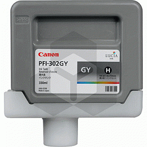 Canon PFI-302GY inktcartridge grijs (origineel) Canon PFI-302GY inktcartridge grijs (origineel)