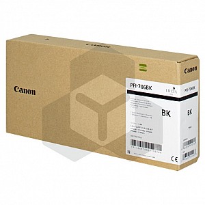 Canon PFI-706BK inktcartridge zwart hoge capaciteit (origineel)