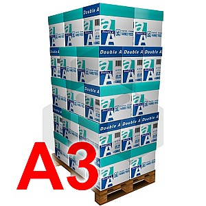 Double A Papier 1 pallet 20 dozen van 2.500 vel A3 - 80 grams
