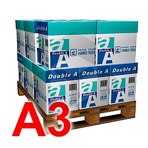Double A Papier mini pallet 8 dozen van 2.500 vel A3 - 80 grams