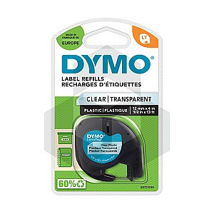 Dymo 12267 plastic tape transparant 12 mm (origineel)