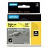 Dymo 18052 IND Rhino tape krimpkous zwart op geel 6 mm (origineel)