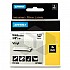 Dymo 18443 IND Rhino tape vinyl zwart op wit 9 mm (origineel)