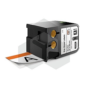 Dymo 1868713 XTL voorgesneden veiligheidslabels met oranje header 51 x 102 mm (origineel)