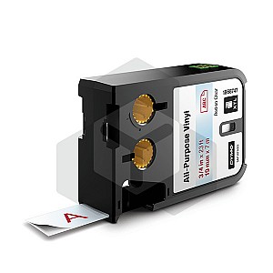 Dymo 1868747 XTL tape vinyl rood op transparant 19 mm (origineel)