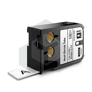 Dymo 1868811 XTL tape krimpkous zwart op wit 19 mm (origineel)