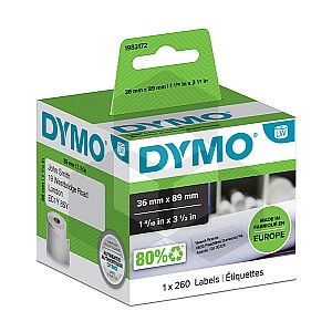 Dymo 1983172 brede adresetiketten 1 rol (origineel)