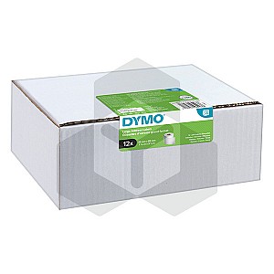Dymo 2093093 brede adresetiketten voordeelverpakking 12 stuks 99012 (origineel)