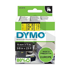 Dymo 40918 tape zwart op geel 9 mm (origineel)