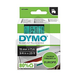 Dymo 45809 tape zwart op 19 groen mm (origineel)
