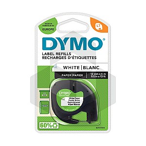 Dymo 91200 tape wit papier 12 mm (origineel)