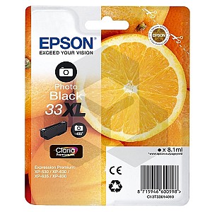 Epson 33XL (T3361) inktcartridge foto zwart hoge capaciteit (origineel)