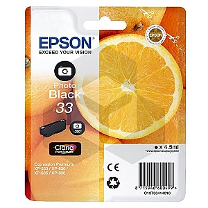 Epson 33 (T3341) inktcartridge foto zwart (origineel)