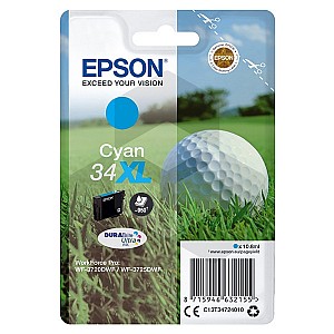 Epson 34XL (T3472) inktcartridge cyaan hoge capaciteit (origineel)