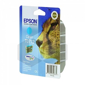 Epson T0712 inktcartridge cyaan (origineel)