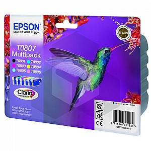 Epson T0807 multipack 6 cartridges (origineel)