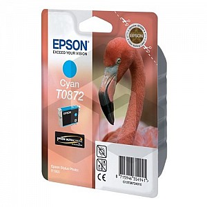 Epson T0872 inktcartridge cyaan (origineel)