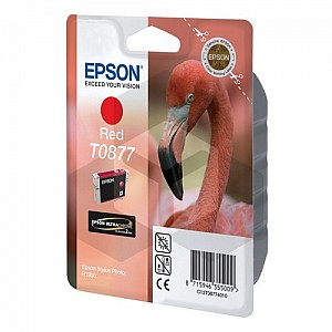 Epson T0877 inktcartridge rood (origineel)