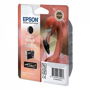 Epson T0878 inktcartridge mat zwart (origineel)