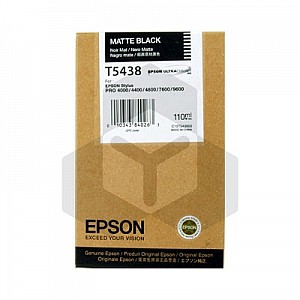 Epson T5438 inktcartridge mat zwart (origineel)