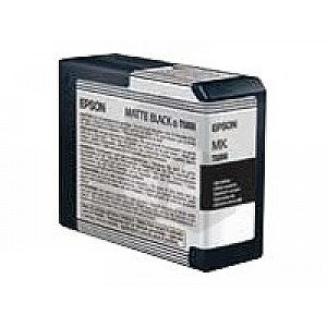 Epson T5808 inktcartridge mat zwart (origineel)