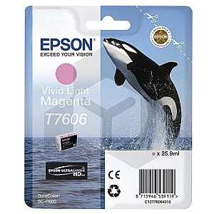 Epson T7606 inktcartridge vivid licht magenta (origineel)