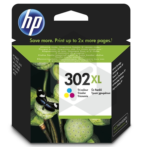 HP 302XL (F6U67AE) inktcartridge kleur hoge capaciteit (origineel)