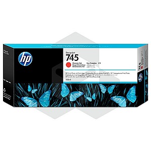 HP 745 (F9K06A) inktcartridge chromatic red hoge capaciteit (origineel)