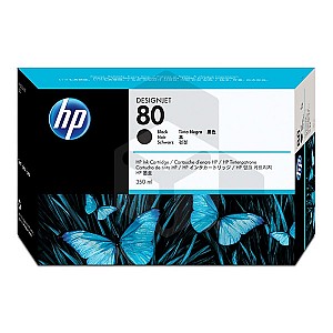 HP 80 (C4871A) inktcartridge zwart (origineel)