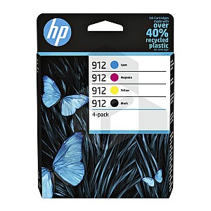 HP 912 (6ZC74AE) multipack zwart/cyaan/magenta/geel (origineel)