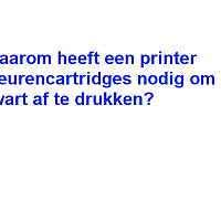 Waarom Heeft Een Printer Kleurencartridges Nodig Om Zwart Af Te Drukken?