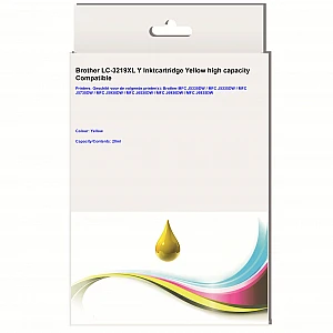 Huismerk Brother LC-3219XL Y Inktcartridge Geel Hoge capaciteit