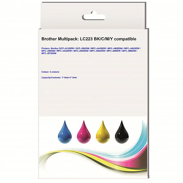 Huismerk Brother LC-223 BK/C/M/Y Multipack inktcartridges Huismerk Brother LC-223 BK/C/M/Y Multipack inktcartridges