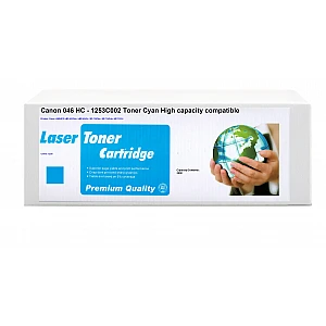 Huismerk Canon 046H C - 1253C002 Toner Cyaan Hoge capaciteit Huismerk Canon 046H C - 1253C002 Toner Cyaan Hoge capaciteit