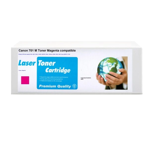 Huismerk Canon 701 M toner magenta Huismerk Canon 701 M toner magenta