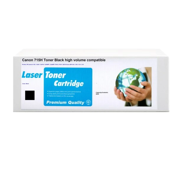 Huismerk Canon 715H toner zwart hoog volume Huismerk Canon 715H toner zwart hoog volume