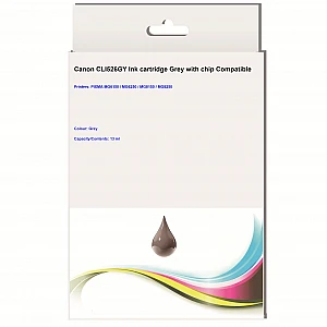 Huismerk Canon CLI-526GY inktcartridge grijs met chip Huismerk Canon CLI-526GY inktcartridge grijs met chip