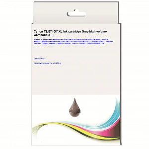 Huismerk Canon CLI-571GY XL inktcartridge grijs hoog volume Huismerk Canon CLI-571GY XL inktcartridge grijs hoog volume