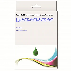 Huismerk Canon CLI-8G inktcartridge groen met chip Huismerk Canon CLI-8G inktcartridge groen met chip