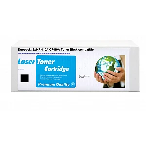 Huismerk 2x HP 410A (CF410A) toner zwart Huismerk 2x HP 410A (CF410A) toner zwart