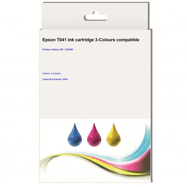 Huismerk Epson T041 inktcartridge 3-kleuren Huismerk Epson T041 inktcartridge 3-kleuren