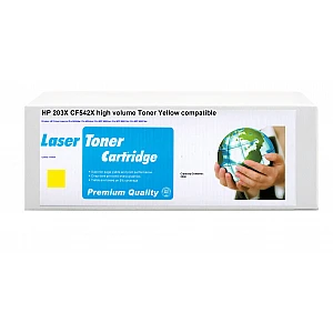 Huismerk HP 203X (CF542X) hoog volume toner Geel