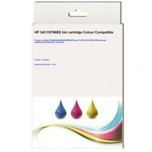 Huismerk HP 343 (C8766EE) inktcartridge kleur