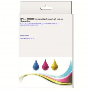 Huismerk HP 344 (C9363EE) inktcartridge kleur hoog volume