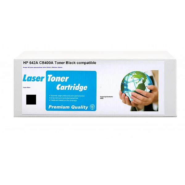 Huismerk HP 642A (CB400A) toner zwart 