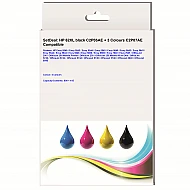 Huismerk HP 62XL zwart (C2P05AE) / 3 kleuren (C2P07AE) Multipack inktcartridges